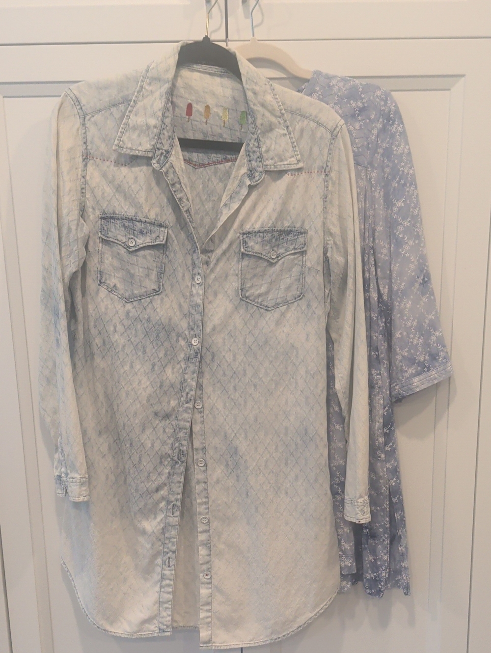 Light Blue Washed Denim Long Tunic Bundle